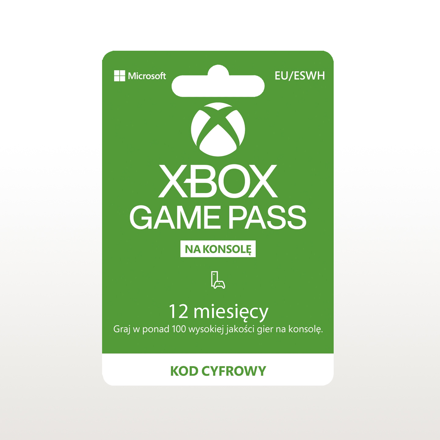 XBOX Game Pass na konsole 12 Miesięcy